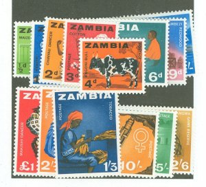 Zambia #4-17 Mint (NH) Single (Complete Set)