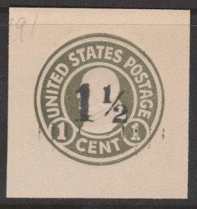 U.S. Scott #U495a Die 2 - Embossed Stamp- Stationery & Wrappers - Mint Single