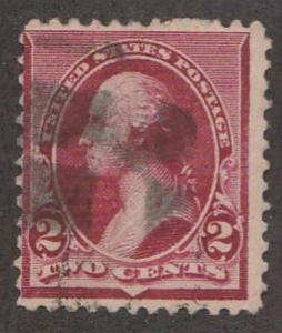 U.S. Scott #219D Washington Stamp - Used Single