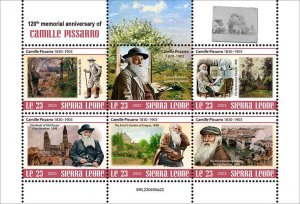 SIERRA LEONE - 2023 - Camille Pissarro - Perf 6v Set - Mint Never Hinged