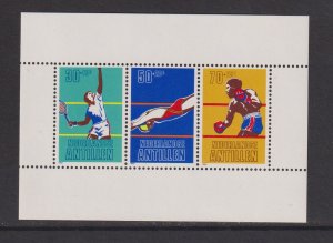 Netherlands Antilles  #B186-B188a   MNH  1981  sheet sport