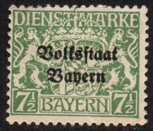 Bavaria Sc #O22 Mint no gum