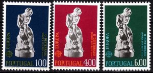 PORTUGAL 1974 EUROPA: Sculpture. Complete set, MNH