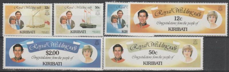 Kiribati #373-8 MNH VF CV $6.80 (ST2412)