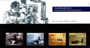 PRESENTATION PACK PP290 2001 - SUBMARINES (printed no.322)