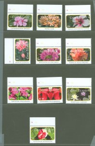 Cook Islands #1328-1337  Single (Complete Set) (Flora) (Flowers)