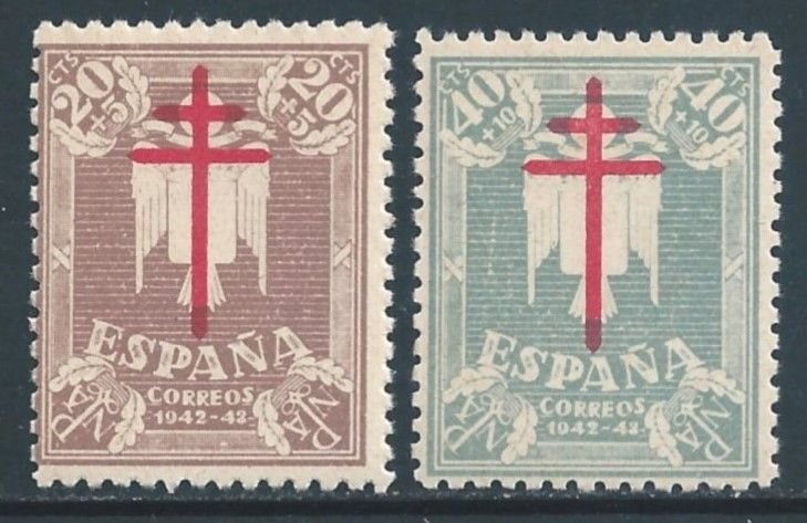 Spain #B127-8 NH Cross of Lorraine