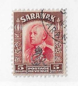Sarawak Sc #173  $5  used VF