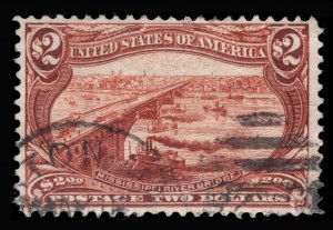 MOMEN: US STAMPS #293 USED LOT #82607*