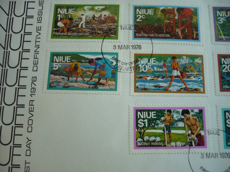 Stamps - Niue - Scott# 179-188 - First Day Cover