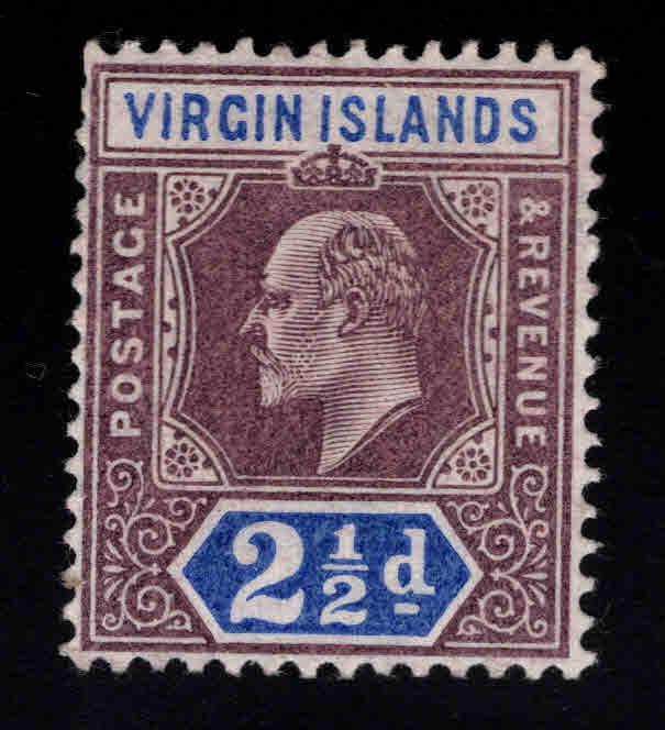 Virgin Islands  Scott 32 MH* KEVII 1904