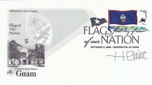 4286 44c GUAM FLAG - Signed by Stamp Designer H. E. Paine