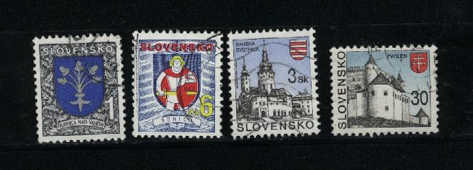 Slovakia  4 different used PD