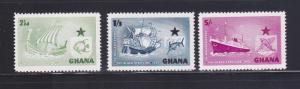 Ghana 14-16 Set MNH Ships (D)