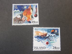 Iceland 1988 Sc 669-70 set MNH