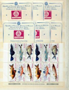 Brazil Haiti Nicaragua Fish Malaria Judo Triangulars Art Blocks MNH(280+)Top870