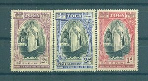 Tonga sc# 70-72 (5) mh cat value $16.65