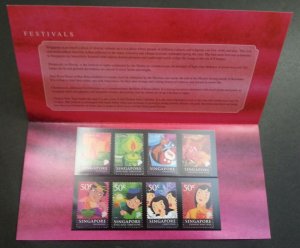 *FREE SHIP Singapore Festivals 2004 Chinese New Year Christmas (p.pack) MNH