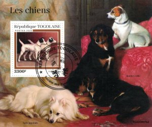 TOGO 2022 - Paintings,  dogs, religion /minisheets (4 scans)