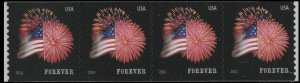 US 4868 Star-Spangled Banner forever coil strip SSP (4 stamps) MNH 2014 