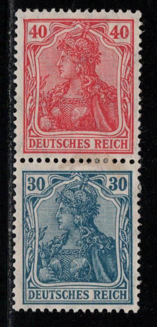 Germany Scott # 124, 123, mint hr, se-tenant, Mi# S21a