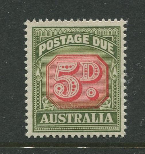 Australia - Scott J90 - Postage Due Issue -1958- No Wmk - MNH -Single 5d stamp