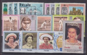 Tuvalu Sc 54/360 MNH. 1977-1986 issues, 4 cplt sets VF