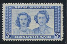 Basutoland SG 34 Mint hinged  - Royal Visit 