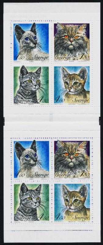 Sweden 2064a Booklet MNH Cats