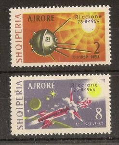 Albania 1964 Airs Space Exhibition SG840-841 MNH Cat£39