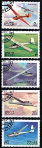 Russia: SC#5118-22 2K-45K History of Soviet Gliders (1983) CTO/NH