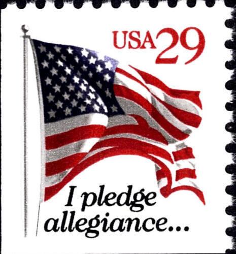 1993 29c I Pledge Allegiance, Booklet Single Scott 2594 Mint F/VF NH