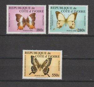 IVORY COAST 1995 SG 1139/41 MNH