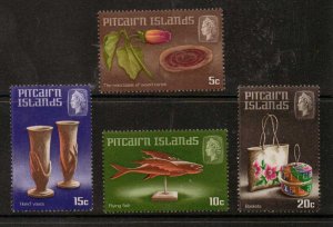 PITCAIRN ISLANDS SG88/91 1968 HANDICRAFTS MNH