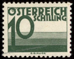 Austria 1925 Portomarke Postage Due MiP158 10 Schilling MNH 105028