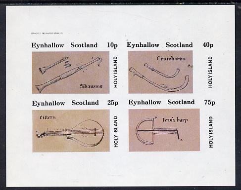 Eynhallow 1982 Early Musical Instruments imperf set of 4 ...