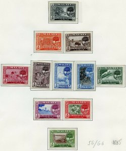 MALAYA MALACCA  LOT OF MINT  NEVER HINGED STAMPS ORIGINAL GUM