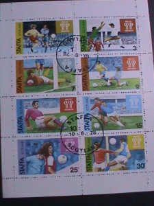 SCOTLAND-STAFFA-1978 WORL CUP SOCCER-ARGENTINA CTO SHEET VF-EST.$10