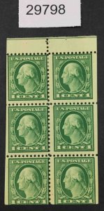 US STAMPS  #498e MINT OG H BOOKLET LOT #29798