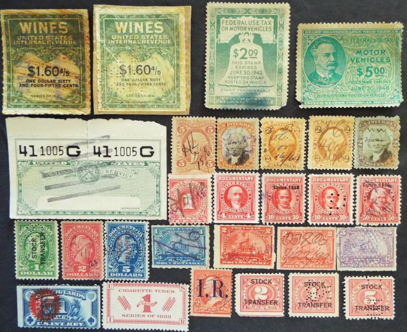 US Revenue Stamp Mix