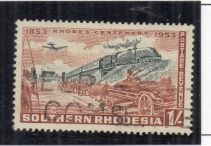 Southern Rhodesia 1953 Early Issue Fine Used 1S. NW-199744 