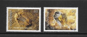 SLOVENIA #397-8  FOSSILS  MNH