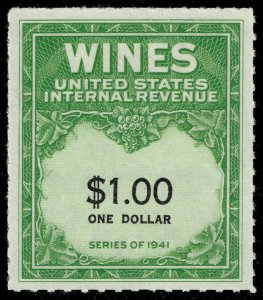 US #RE173 Wine Stamp; Unused NGAI