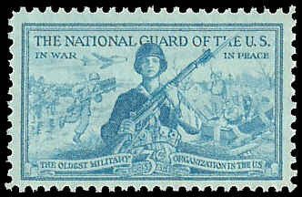 PCBstamps   US #1017 National Guard, MNH, (28)