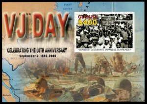 Guyana 2005 - VJ Day - IMPERF Souvenir Stamp Sheet - Scott #3914 - MNH