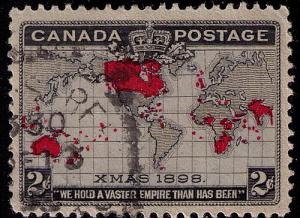 Canada #  86  Used  VF light square circle cancel   Cat $ 12