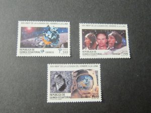 Equatorial Guinea 1994 Sc 195-7 space set MNH