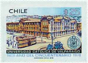 58140 MNH CHILE 1978 50 ANIVERSARIO DE LA UNIVERSIDAD DE VALPARAISO