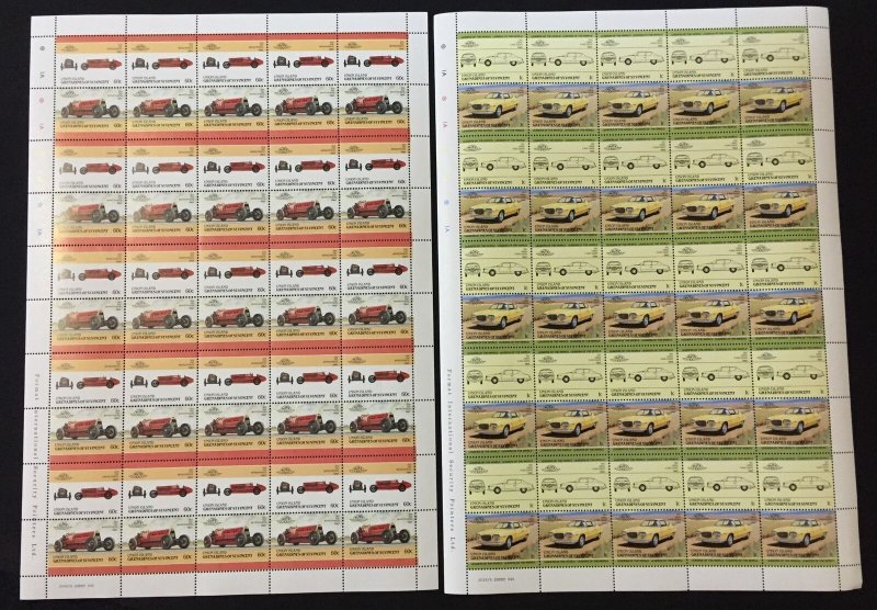 TUVALU Cars Automobiles Sheets x 22 MNH(1100 Stamps) BLK23 