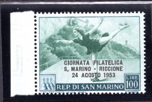 1953 Skater Lire 100 Philatelic Day No. 399 - MNH